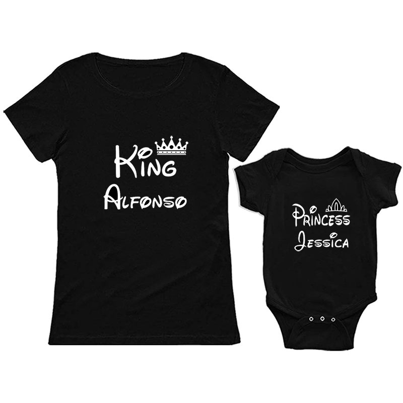 Regalos personalizados: Regalos con nombre: Pack camisetas personalizadas 'Familia real'