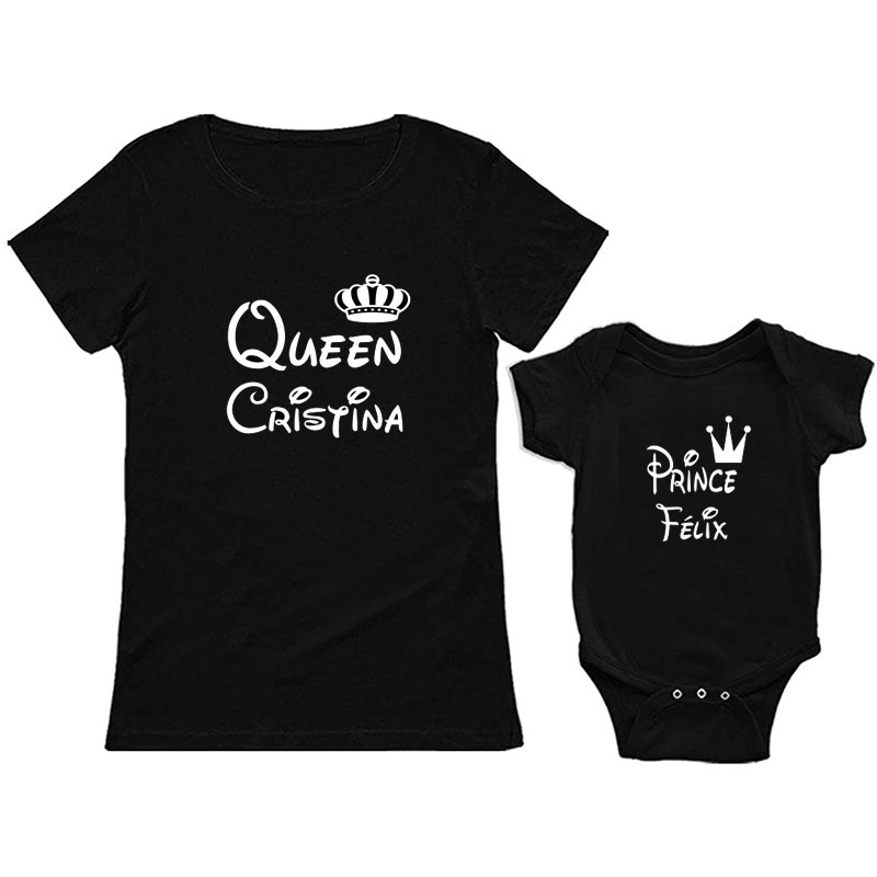 Regalos personalizados: Regalos con nombre: Pack camisetas personalizadas 'Familia real'