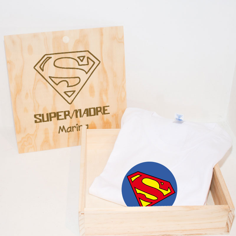 Regalos personalizados: Camisetas personalizadas: Pack de camisetas personalizadas SúperMadre y SúperHijo/a