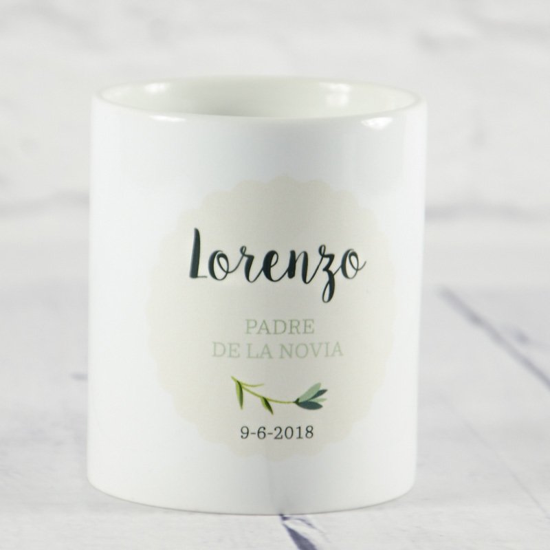 Regalos personalizados: Diseño y decoración: Pack de tazas para padrinos de boda