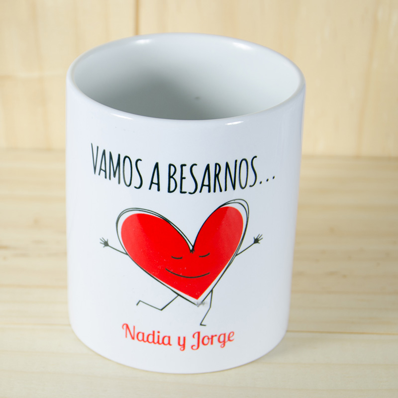 Regalos personalizados: Regalos con nombre: Pack de tazas personalizadas amor