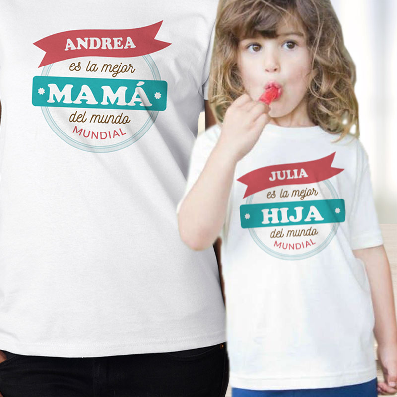 Regalos personalizados: Regalos con nombre: Pack personalizado mejor mamá y mejor hijo/a