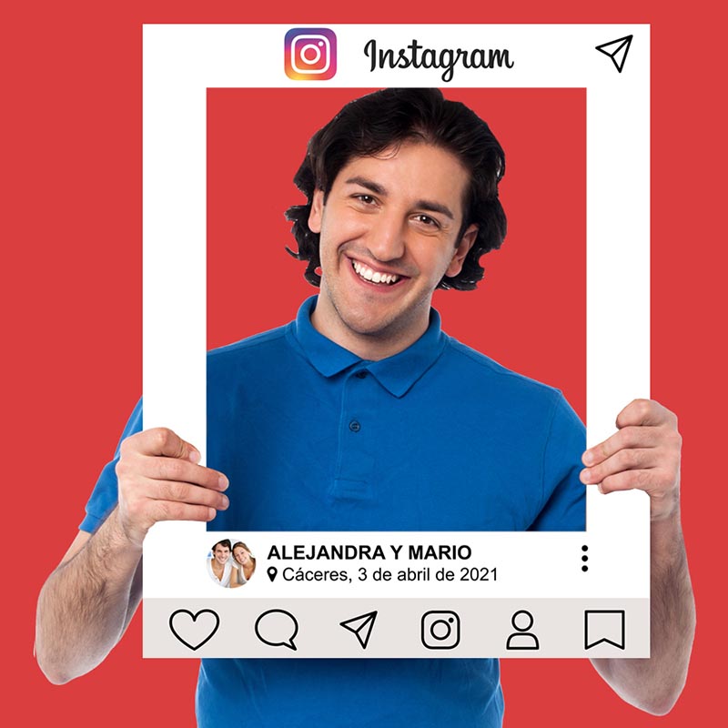 Regalos personalizados: Diseño y decoración: Photocall Instagram personalizado