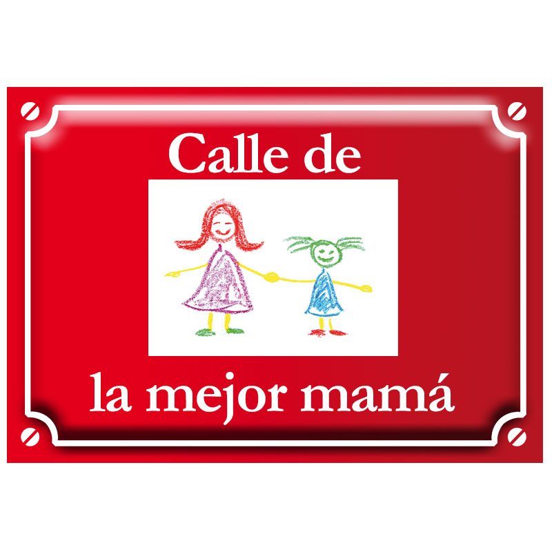 Regalos personalizados: Regalos con el dibujo de tus hijos: Placa de calle con el dibujo de tu hijo