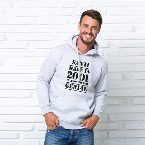 Regalos personalizados: Regalos con nombre: Sudadera personalizada para cumpleaños