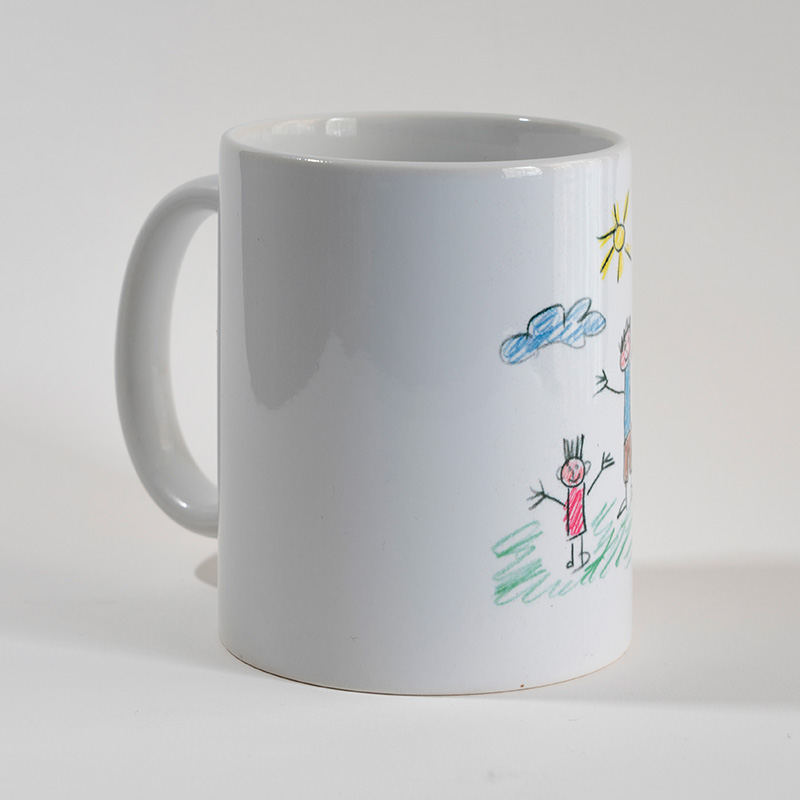 Regalos personalizados: Tazas personalizadas: Taza con el dibujo de tu hijo