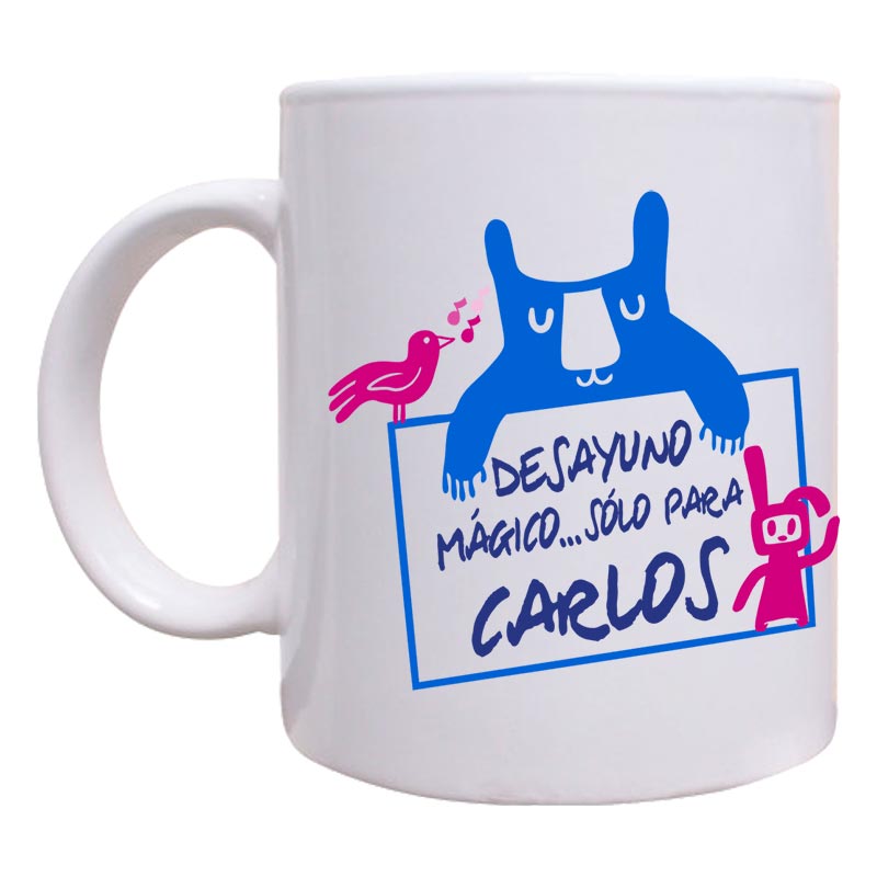 Taza desayuno mágico personalizada