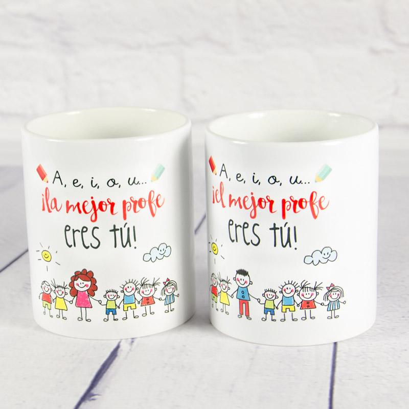 Regalos personalizados: Tazas personalizadas: Taza ¡El mejor profe eres tú!