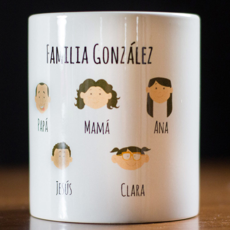 Regalos personalizados: Tazas personalizadas: Taza familia personalizado