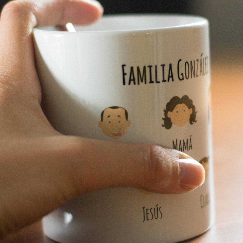 Regalos personalizados: Tazas personalizadas: Taza familia personalizado