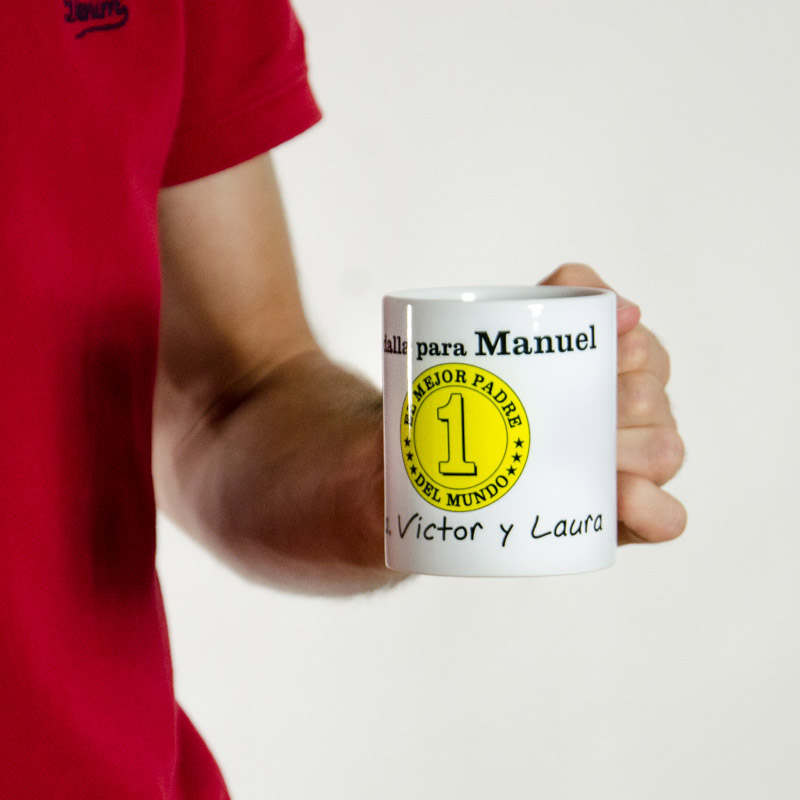 Regalos personalizados: Tazas personalizadas: Taza personalizada "Al mejor padre del mundo"