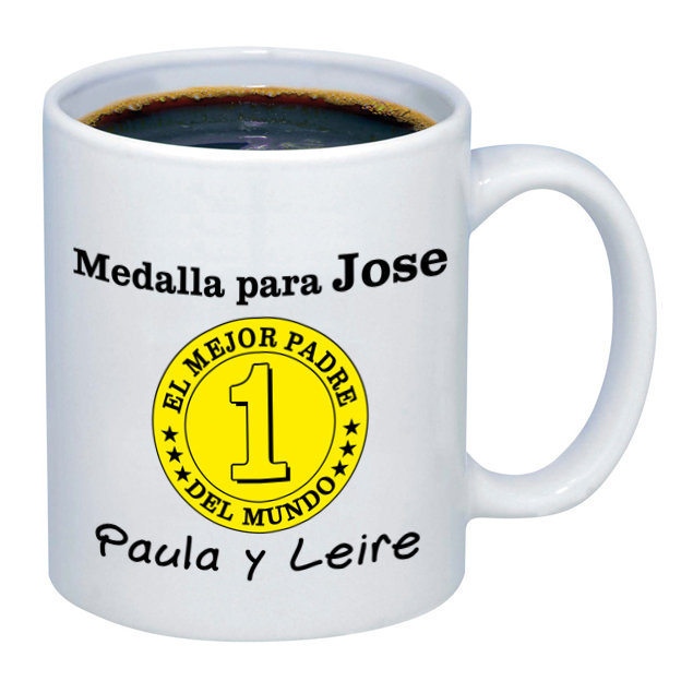 Regalos personalizados: Tazas personalizadas: Taza personalizada "Al mejor padre del mundo"