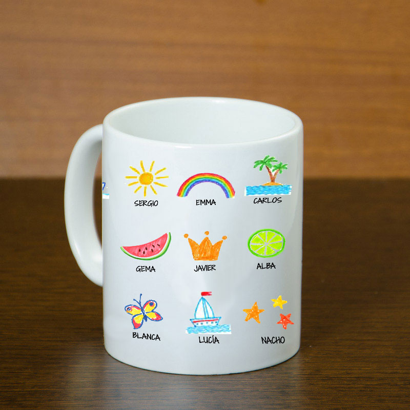 Regalos personalizados: Tazas personalizadas: Taza personalizada 'Dibujos'