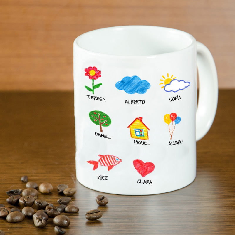 Regalos personalizados: Tazas personalizadas: Taza personalizada 'Dibujos'