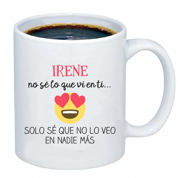 Regalos personalizados: Tazas personalizadas: Taza personalizada emoticono enamorado