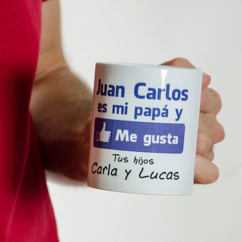 Regalos personalizados: Tazas personalizadas: Taza personalizada "Me gusta mi papá"