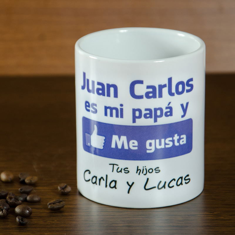 Regalos personalizados: Tazas personalizadas: Taza personalizada "Me gusta mi papá"