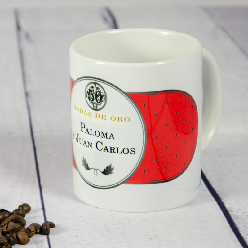 Regalos personalizados: Tazas personalizadas: Taza personalizada para Bodas de Oro