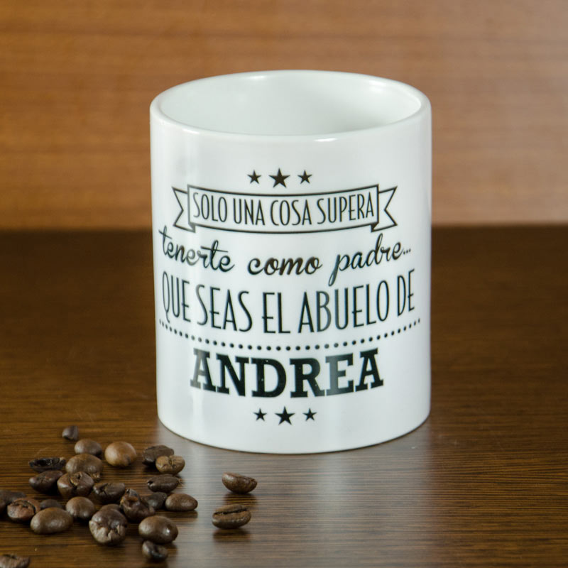 Regalos personalizados: Tazas personalizadas: Taza personalizada para el mejor padre y abuelo