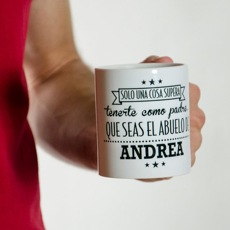 Regalos personalizados: Tazas personalizadas: Taza personalizada para el mejor padre y abuelo