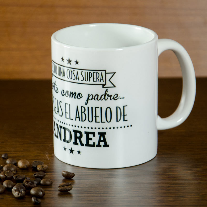 Regalos personalizados: Tazas personalizadas: Taza personalizada para el mejor padre y abuelo