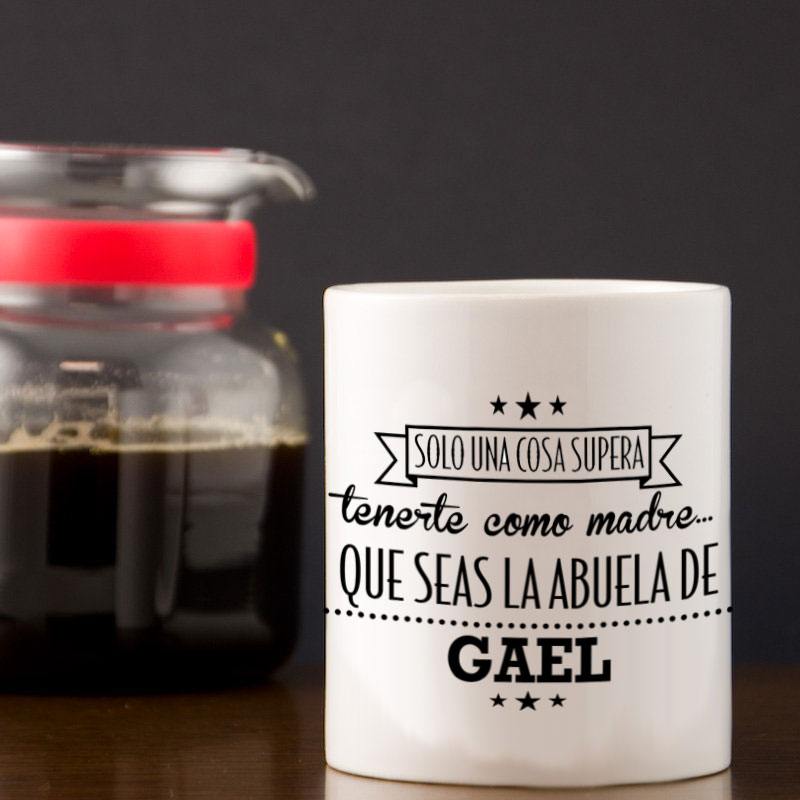 Regalos personalizados: Tazas personalizadas: Taza personalizada para la mejor madre y abuela