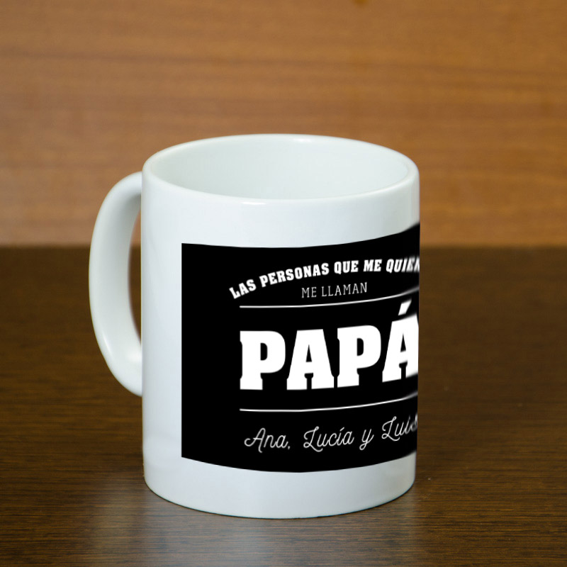 Regalos personalizados: Tazas personalizadas: Taza personalizada 'Quien quiere a papá'