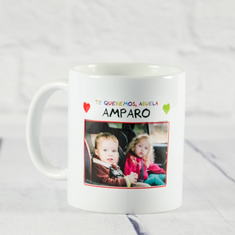 Regalos personalizados: Tazas personalizadas: Taza personalizada Te queremos abuelo o abuela