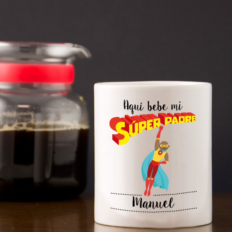 Regalos personalizados: Tazas personalizadas: Taza Súperpadre personalizada