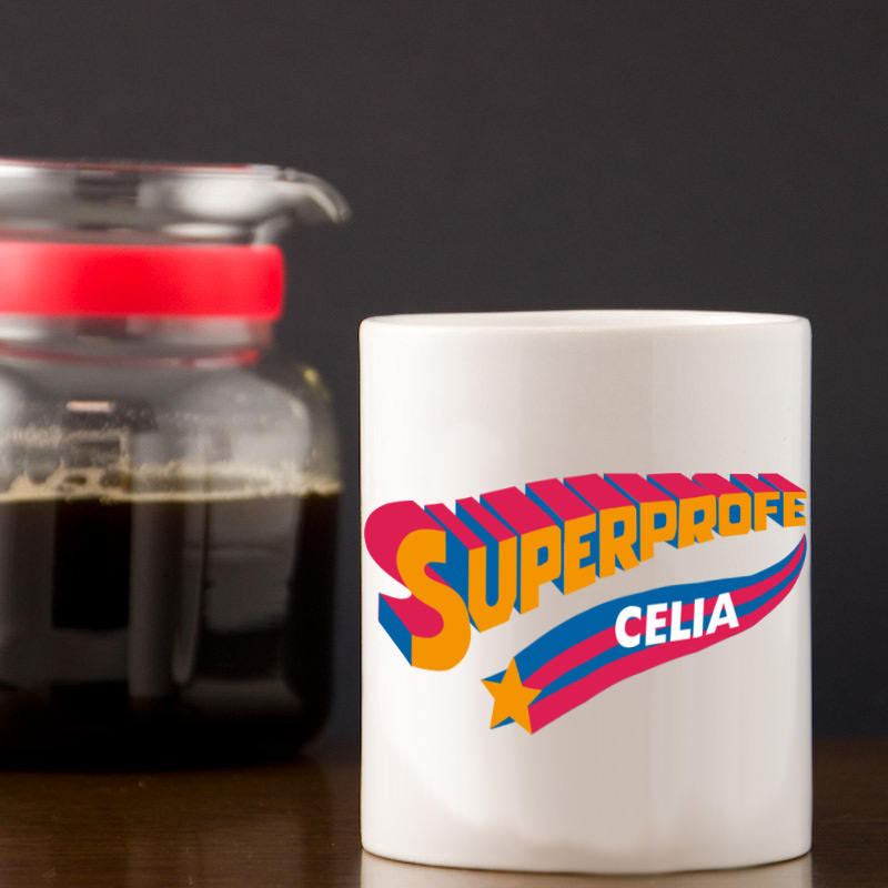 Regalos personalizados: Tazas personalizadas: Taza 'Superprofe' personalizada