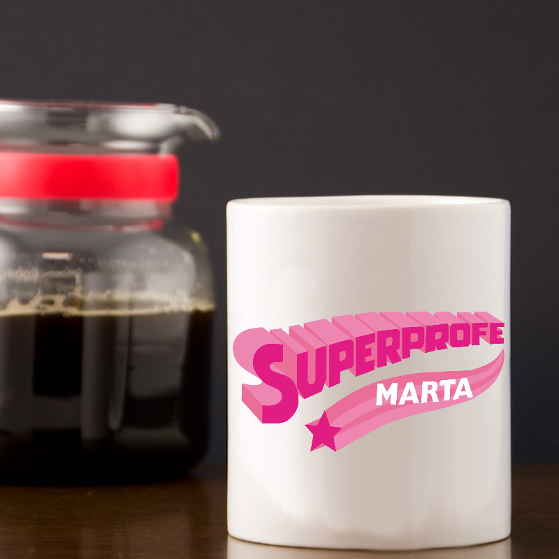 Regalos personalizados: Tazas personalizadas: Taza 'Superprofe' personalizada