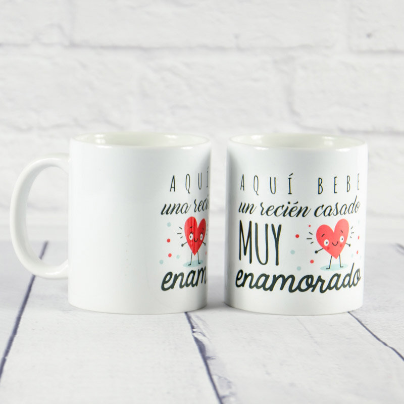 Regalos personalizados: Diseño y decoración: Pack de dos tazas Recién Casados