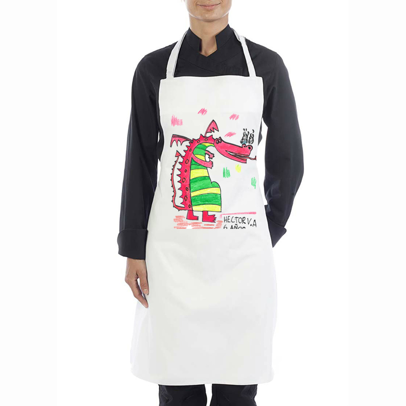 Regalos personalizados: Delantales personalizados: Delantal personalizado con el dibujo de tu hijo