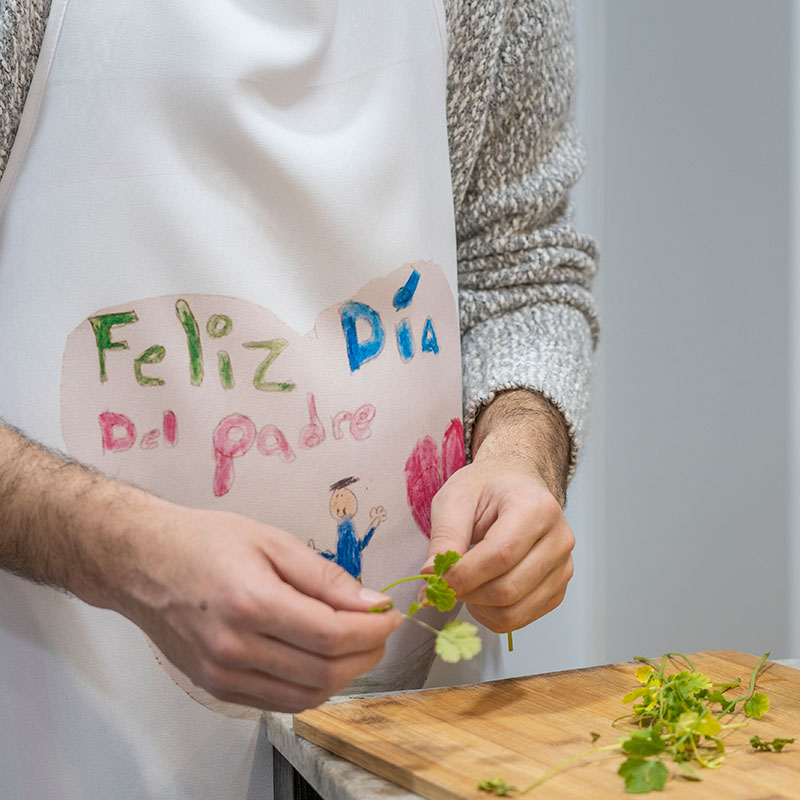 Delantal personalizado con Dibujos de niños l Regalo para Mamá