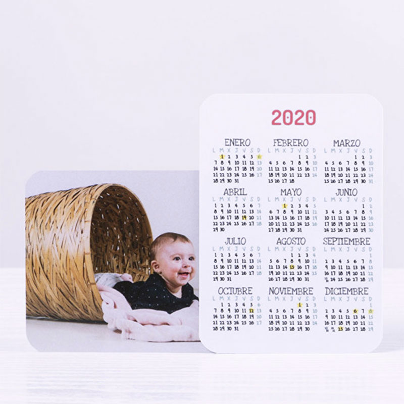 Regalos personalizados: Regalos con fotos: Pack de calendarios de bolsillo personalizado