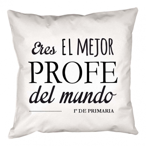 Diseño y decoración: Cojín personalizado mejor profe Diseño y decoración: Cojín personalizado mejor profe