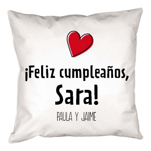 Diseño y decoración: Cojín feliz cumpleaños mujer Diseño y decoración: Cojín feliz cumpleaños mujer