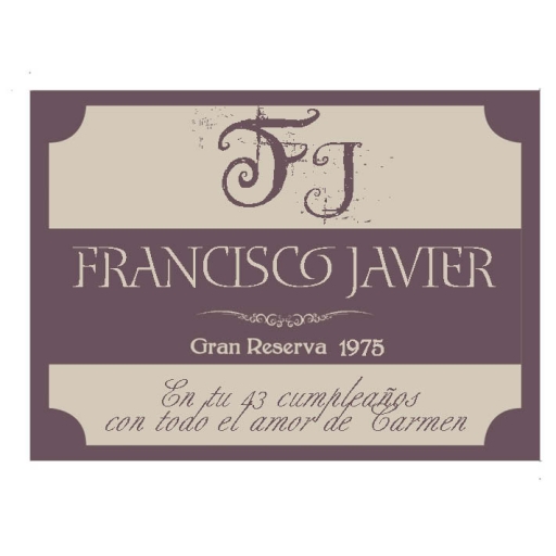 Vinos Personalizados: Botella de vino para cumpleaños Vinos Personalizados: Botella de vino para cumpleaños