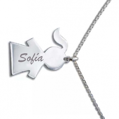 Joyas personalizadas: Colgante querubín chica personalizado Joyas personalizadas: Colgante querubín chica personalizado