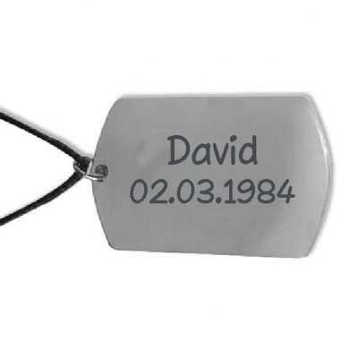 Joyas personalizadas: Colgante chapa para hombre Joyas personalizadas: Colgante chapa para hombre