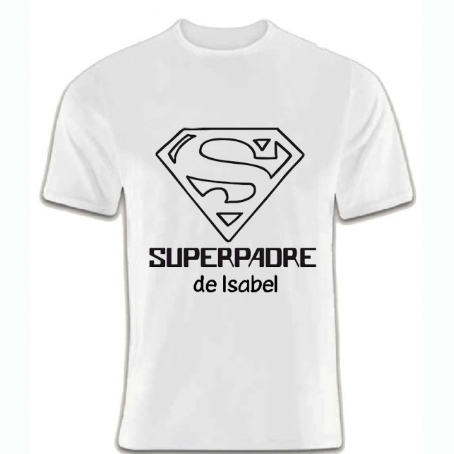 Regalos con nombre: Camiseta personalizada SuperPadre Regalos con nombre: Camiseta personalizada SuperPadre