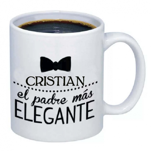 Regalos con nombre: Taza personalizada para padre más elegante Regalos con nombre: Taza personalizada para padre más elegante