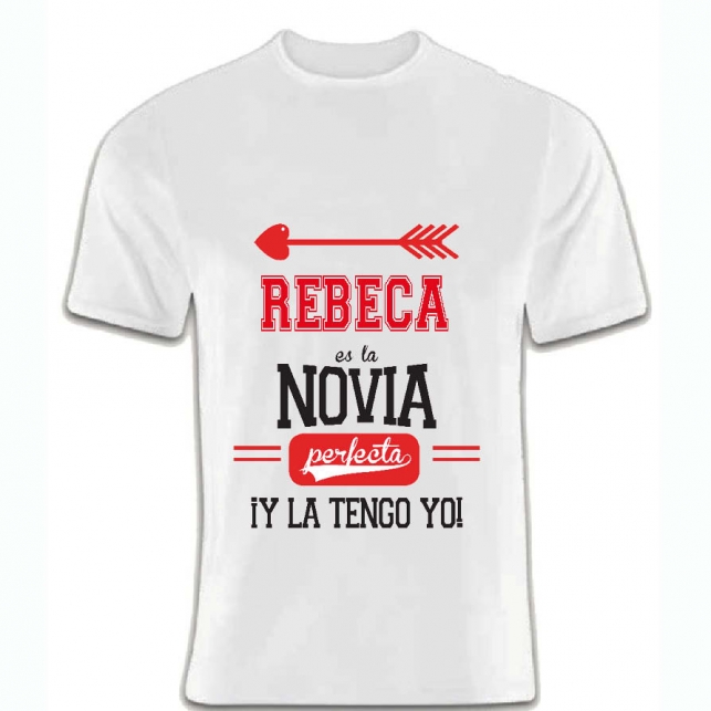 Regalos con nombre: Camiseta Novia Perfecta personalizada Regalos con nombre: Camiseta Novia Perfecta personalizada