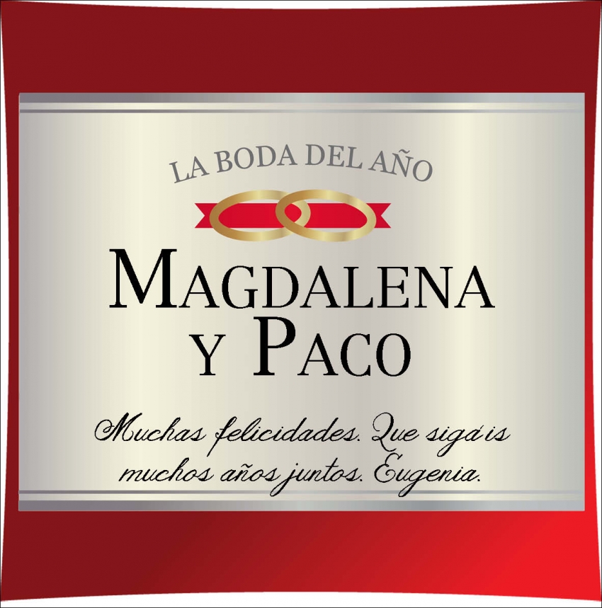 Vinos Personalizados: Botella de vino Boda personalizada Vinos Personalizados: Botella de vino Boda personalizada