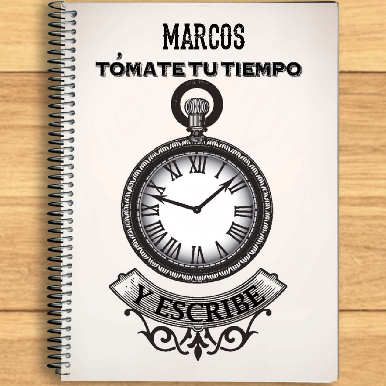 Regalos con nombre: Cuaderno Tómate tu tiempo y escribe Regalos con nombre: Cuaderno Tómate tu tiempo y escribe