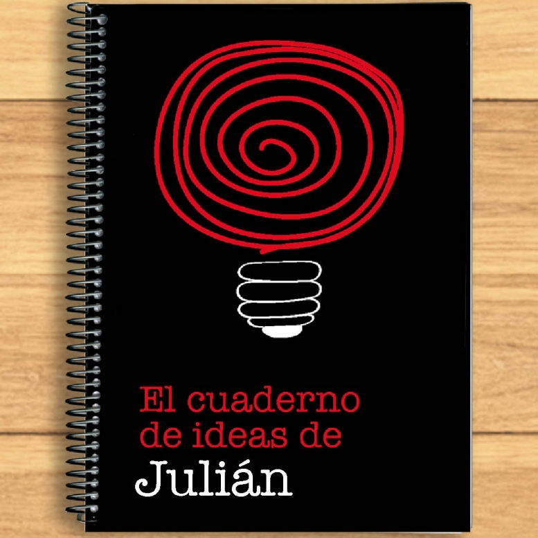 Regalos con nombre: Cuaderno Tus Ideas personalizado Regalos con nombre: Cuaderno Tus Ideas personalizado