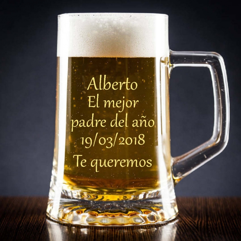 Regalos con nombre: Jarra de cerveza grabada Regalos con nombre: Jarra de cerveza grabada