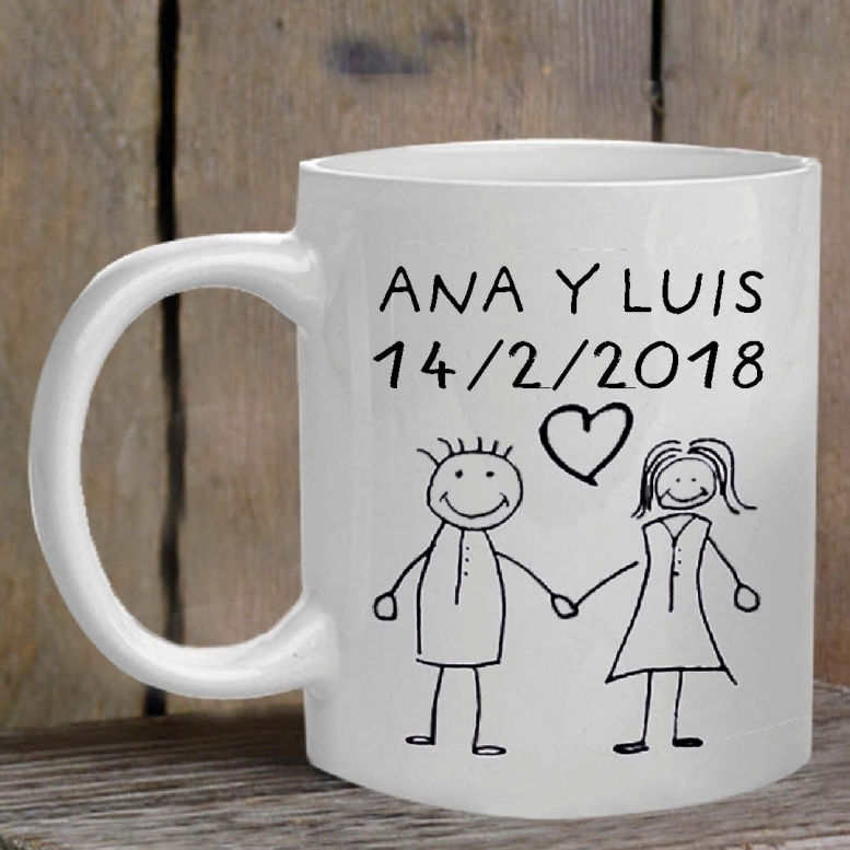 Tazas personalizadas: Taza pareja personalizada Tazas personalizadas: Taza pareja personalizada