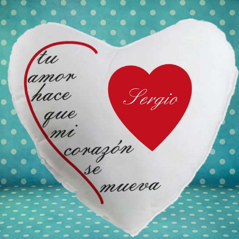 Diseño y decoración: Cojín personalizado corazón Diseño y decoración: Cojín personalizado corazón