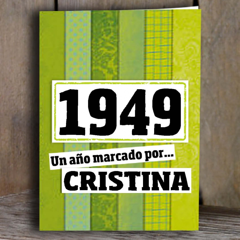 Libros personalizados: Libro años 40 con tarjeta 1946 personalizada Libros personalizados: Libro años 40 con tarjeta 1946 personalizada